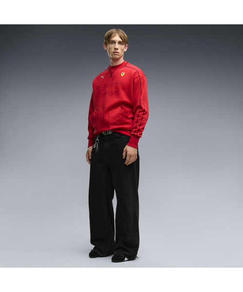 PUMA（プーマ）の「PUMA プーマ メンズ フェラーリ プレミアム T7 スウェット FL（スウェット・メンズ・レッド/ブラック・LARGE/MEDIUM/SMALL/X-LARGE/X-SMALL）」の6枚目の写真