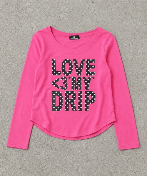 SPINNS（スピンズ）の「カラフル長袖Tシャツ/ドットロゴ/平成ギャル（Tシャツ/カットソー・レディース・ブラック/ホワイト/イエロー/ピンク・ONESIZE）」の10枚目の写真