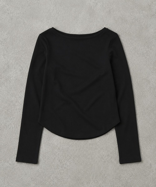 SPINNS（スピンズ）の「カラフル長袖Tシャツ/ドットロゴ/平成ギャル（Tシャツ/カットソー・レディース・ブラック/ホワイト/イエロー/ピンク・ONESIZE）」の13枚目の写真