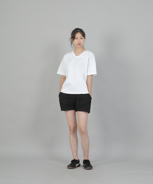 SAINTCREW(セントクルー)の「ソフト起毛ショートパンツ SKS-389 ライトインディゴブラック(その他パンツ・レディース・その他・フリー)」の3枚目の写真