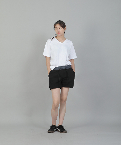 SAINTCREW(セントクルー)の「ソフト起毛ショートパンツ SKS-389 ライトインディゴブラック(その他パンツ・レディース・その他・フリー)」の5枚目の写真