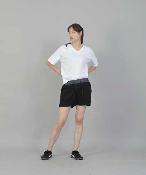 SAINTCREW(セントクルー)の「ソフト起毛ショートパンツ SKS-389 ライトインディゴブラック(その他パンツ・レディース・その他・フリー)」の6枚目の写真