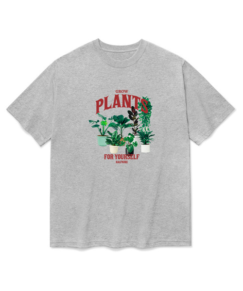 HALFNINE(ハーフナイン)の「ヒーリングプラント 半袖Tシャツ F05BRD_HBX11046(Tシャツ/カットソー・メンズ・ブルー/ホワイト/ブラック/グレー系その他・S/XL/L/M)」の1枚目の写真