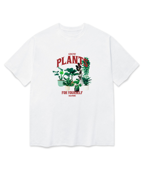 HALFNINE(ハーフナイン)の「ヒーリングプラント 半袖Tシャツ F05BRD_HBX11046(Tシャツ/カットソー・メンズ・ブルー/ホワイト/ブラック/グレー系その他・S/XL/L/M)」の2枚目の写真