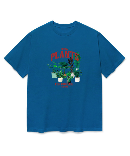 HALFNINE(ハーフナイン)の「ヒーリングプラント 半袖Tシャツ F05BRD_HBX11046(Tシャツ/カットソー・メンズ・ブルー/ホワイト/ブラック/グレー系その他・S/XL/L/M)」の4枚目の写真