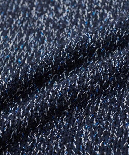 INDIVI(インディヴィ)の「【コットン混/ミックスカラー】カールヤーン パフスリーブニット(ニット/セーター・レディース・ネイビー系3/ライトグレー系3/ホワイト系6・05/38/34/15 /13)」の5枚目の写真