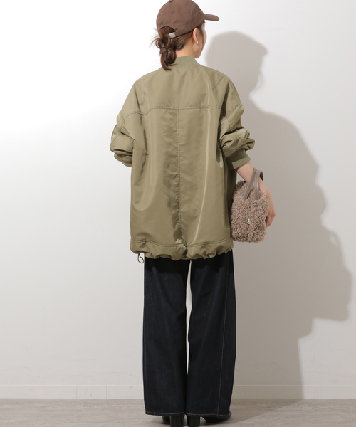 JOURNAL STANDARD relume(ジャーナルスタンダード レリューム)の「ナイロン中綿MA-1ブルゾン(MA-1・レディース・ネイビー/カーキ・38/36)」の5枚目の写真