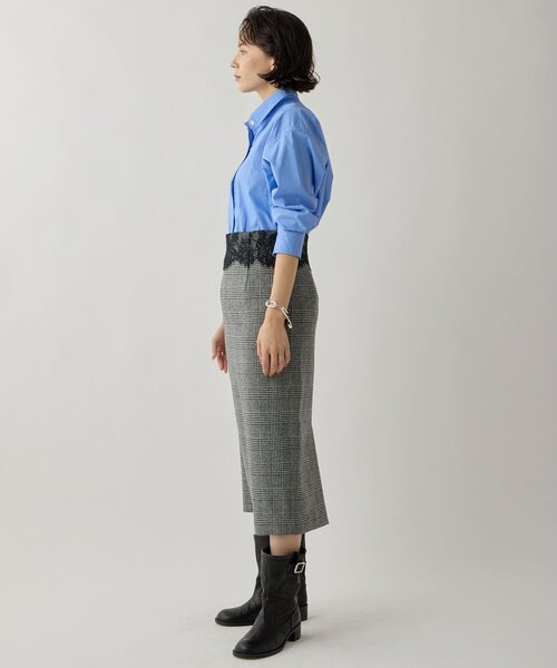 Whim Gazette(ウィムガゼット)の「ウールレースコンビスカート/セットアップ可(スカート・レディース・グレー/ブラック・36/38)」の5枚目の写真