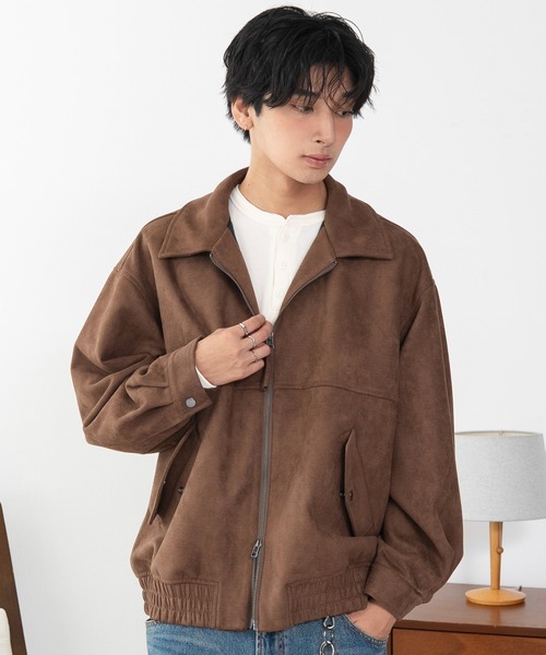 WEGO（ウィゴー）の「WEGO/【26年秋冬新作】フライトジャケット（ブルゾン・メンズ・ブラウン/ブラック/ブラウン系その他/チャコール・LARGE/MEDIUM/SMALL）」の22枚目の写真