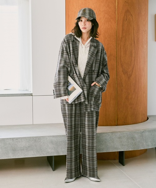 niko and...（ニコアンド）の「ネップチェックパンツ（その他パンツ・レディース・グレー/グリーン・LARGE/MEDIUM）」の19枚目の写真
