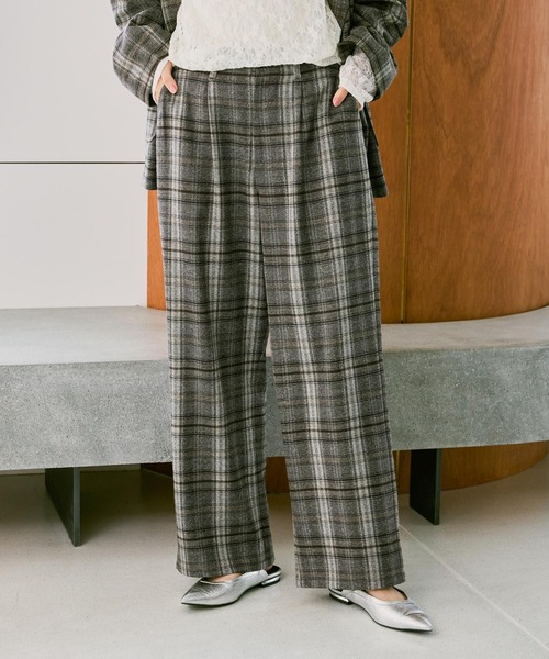 niko and...（ニコアンド）の「ネップチェックパンツ（その他パンツ・レディース・グレー/グリーン・LARGE/MEDIUM）」の11枚目の写真