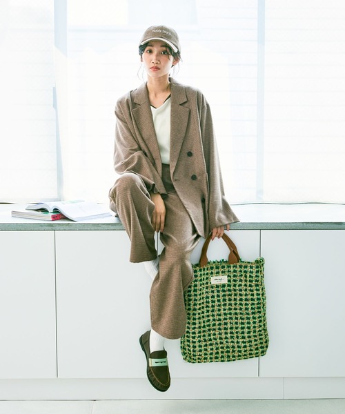 niko and...（ニコアンド）の「ネップチェックパンツ（その他パンツ・レディース・グレー/グリーン・LARGE/MEDIUM）」の8枚目の写真