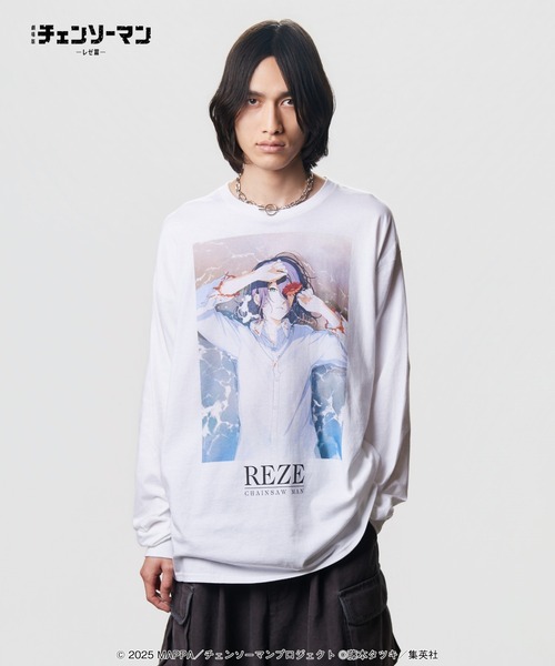 glamb（グラム）の「Reze Cutsew / レゼ カットソー（Tシャツ/カットソー・メンズ・ブラック/ホワイト・L/XL/M）」の3枚目の写真
