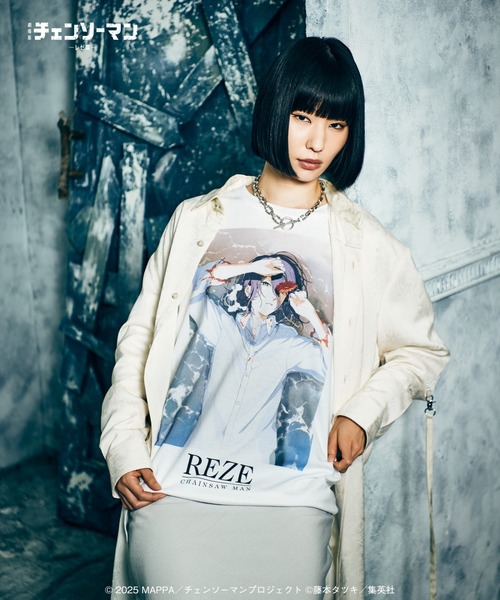 glamb（グラム）の「Reze Cutsew / レゼ カットソー（Tシャツ/カットソー・メンズ・ブラック/ホワイト・L/XL/M）」の6枚目の写真