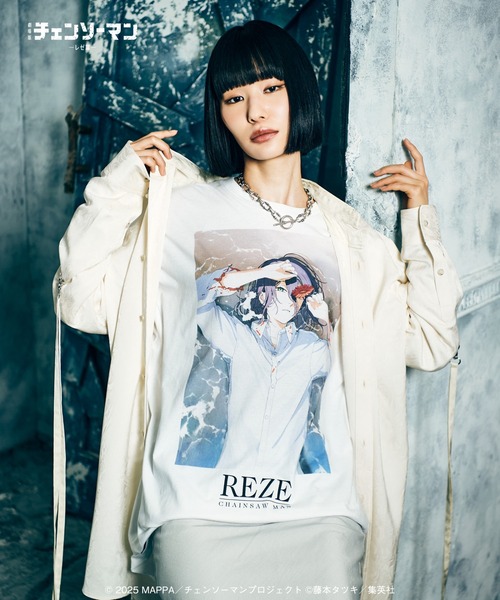 glamb（グラム）の「Reze Cutsew / レゼ カットソー（Tシャツ/カットソー・メンズ・ブラック/ホワイト・L/XL/M）」の8枚目の写真