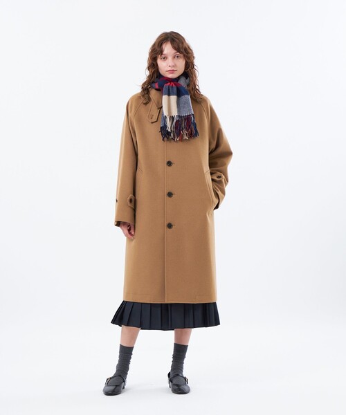MACKINTOSH PHILOSOPHY(マッキントッシュ フィロソフィー)の「【予約販売】【COSWAY(コズウェイ)】ウールカシミヤ製(ステンカラーコート・レディース・ダークネイビー/ベージュ系その他5/ブラウン系その他6・36/38)」の6枚目の写真
