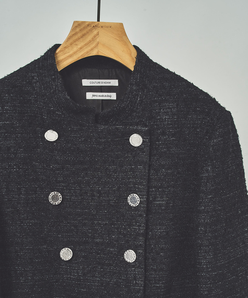FRAMeWORK（フレームワーク）の「COUTURE DADAM 別注italian tweed spence（その他アウター・レディース・ブラック・FREE）」の2枚目の写真