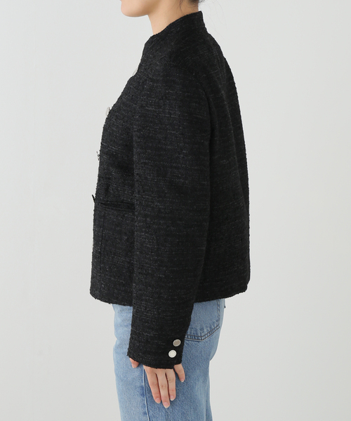 FRAMeWORK（フレームワーク）の「COUTURE DADAM 別注italian tweed spence（その他アウター・レディース・ブラック・FREE）」の5枚目の写真
