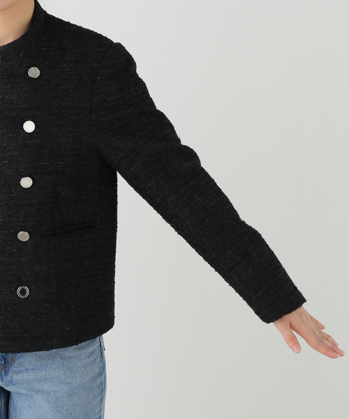 FRAMeWORK（フレームワーク）の「COUTURE DADAM 別注italian tweed spence（その他アウター・レディース・ブラック・FREE）」の7枚目の写真