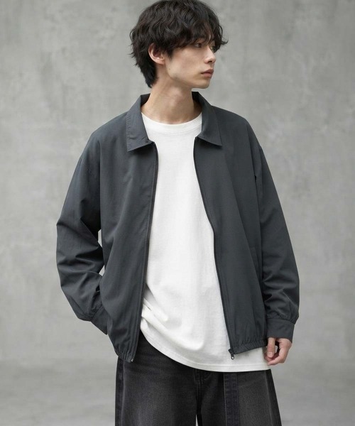 Universal Style Wear(ユニバーサルスタイルウェア)の「マルチファンクション 衿付きブルゾン(ブルゾン・メンズ・ブラック/ベージュ/カーキ/チャコールグレー・L/M/XL)」の11枚目の写真