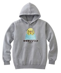 Moftique(モフティック) プルパーカー スウェット 裏毛 セキセイインコ 鳥 ペット アニマル プリント トップス レディース ユニセックス