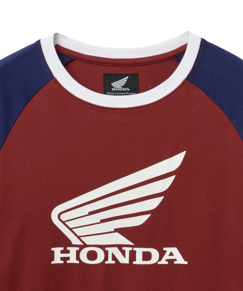 PHYPS MOTORCYCLE(フィップスモーターサイクル)の「Tri Color Raglan Long Sleeve Red(Tシャツ/カットソー・レディース・その他・X-LARGE/LARGE/MEDIUM/SMALL)」の3枚目の写真