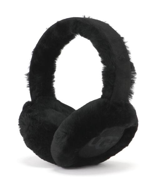 UGG ブラック イヤーマフ　【品番20955】 UGG（アグ）Sheepskin Embroidery Earmuff/20955（イヤーマフ）｜UGG