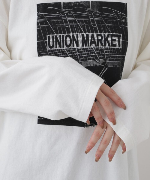 FUNALIVE(ファンアライブ)の「Le Melange 9分袖フォトプリントTシャツ(Tシャツ/カットソー・レディース・オフホワイト・FREE)」の6枚目の写真