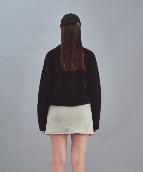Rest&Recreation(レストアンドレクリエーション)の「HEART LOGO WOOL KNIT TOP - BLACK(ニット/セーター・レディース・その他・ONE SIZE)」の3枚目の写真