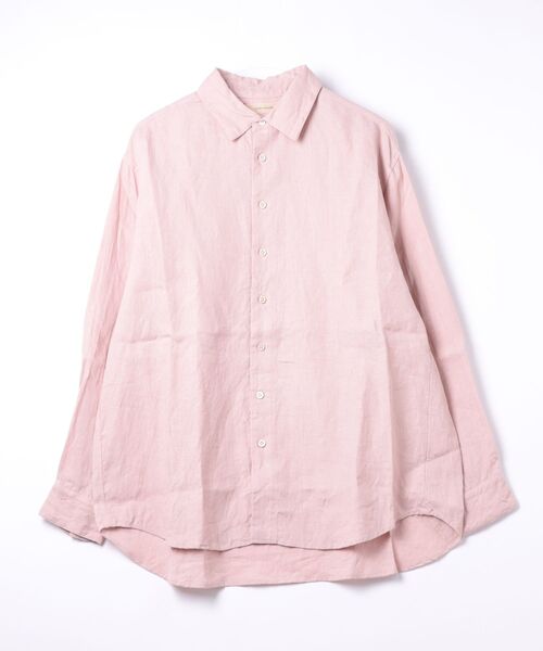 suzuki takayuki(スズキタカユキ)の「regular-point-collar shirt(シャツ/ブラウス・メンズ・ベージュ/ピンク・02)」の2枚目の写真