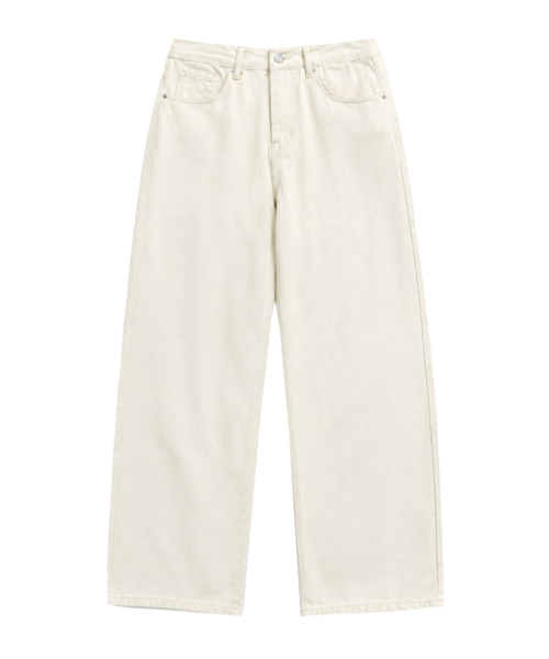 RANDOMOFF（ランダムオフ）の「BTB : COMFY ジーンズ [クリーム]（その他パンツ・レディース・ホワイト・LARGE/MEDIUM/X-SMALL/SMALL）」の3枚目の写真
