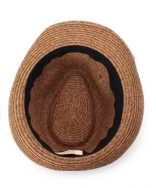 HusHusH(ハッシュアッシュ)の「リボン付きペーパー中折れハット(ハット・レディース・ブラウン/ブラウン系1/ベージュ・00)」の6枚目の写真