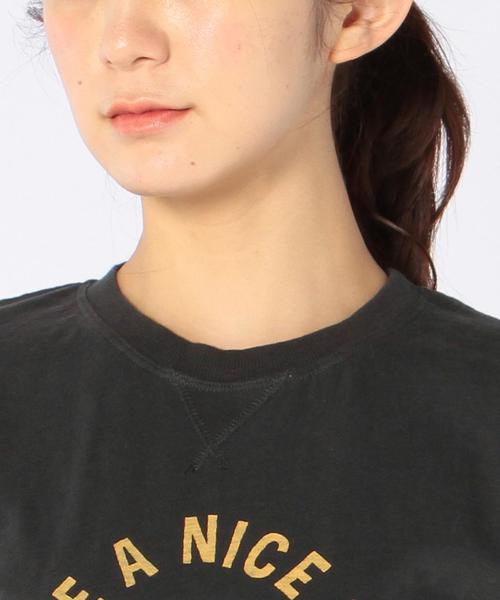 coen（コーエン）の「起毛スラブ天竺ロゴプリントプルオーバー（Tシャツ/カットソー・レディース・ナチュラル/ブラック・LARGE/MEDIUM）」の13枚目の写真