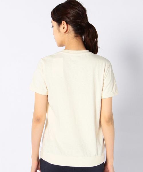 coen（コーエン）の「起毛スラブ天竺ロゴプリントプルオーバー（Tシャツ/カットソー・レディース・ナチュラル/ブラック・LARGE/MEDIUM）」の6枚目の写真