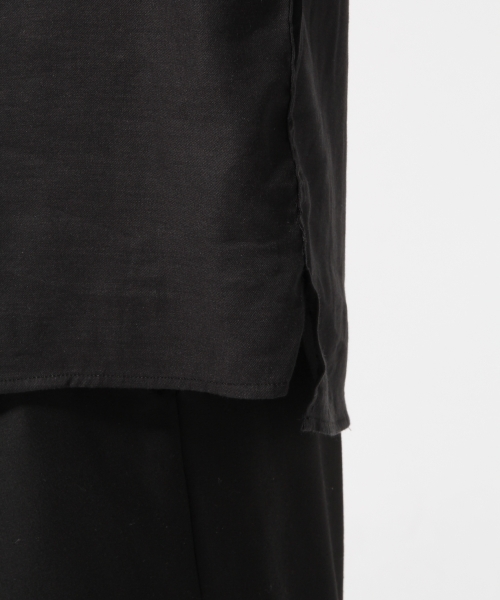 HARE（ハレ）の「オープンネックサテンシャツ(HARE)（Tシャツ/カットソー・メンズ・グレー/ブラック/イエロー・MEDIUM/SMALL）」の11枚目の写真