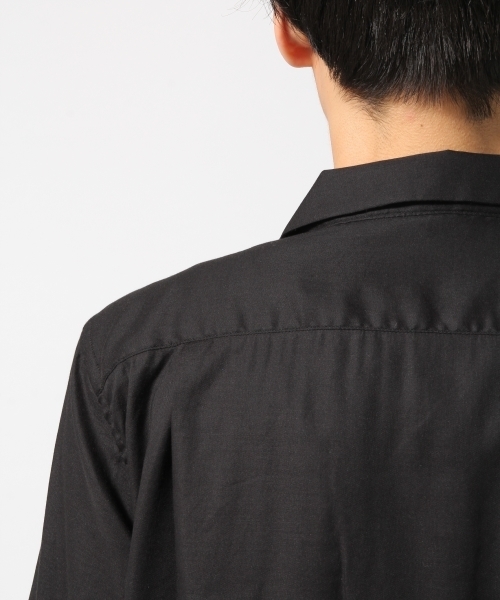 HARE（ハレ）の「オープンネックサテンシャツ(HARE)（Tシャツ/カットソー・メンズ・グレー/ブラック/イエロー・MEDIUM/SMALL）」の12枚目の写真