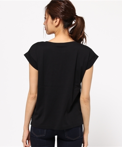 mystic（ミスティック）の「袖ロールアップポケットT（Tシャツ/カットソー・レディース・キャメル/その他/カーキ/ブラック/グレー・ﾌﾘ-）」の10枚目の写真