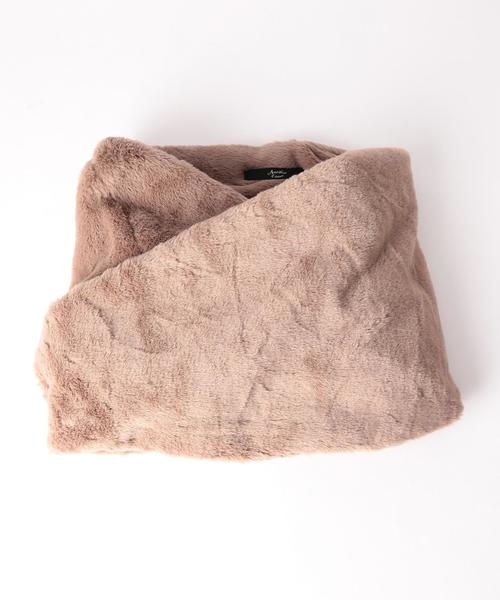 Another Edition（アナザーエディション）の「フェイクファースヌード/AEBFC FKFUR SND（ストール/ショール・レディース・ブラック/グレー/ナチュラル・FREE）」の3枚目の写真