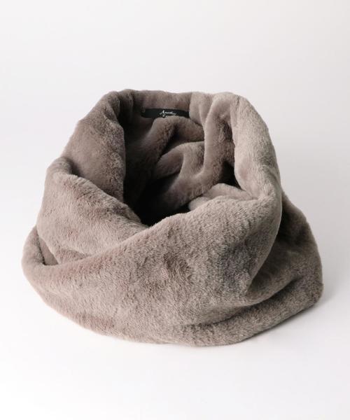 Another Edition（アナザーエディション）の「フェイクファースヌード/AEBFC FKFUR SND（ストール/ショール・レディース・ブラック/グレー/ナチュラル・FREE）」の6枚目の写真