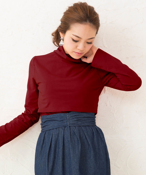 SweetMommy(スウィートマミー)の「授乳 タートルネック トップス(マタニティウェア/グッズ・レディース・チャコール/ネイビー/ライトカーキ/ブラック/杢グレー/ミント/ピンク/コーラルピンク/キャメル/オフホワイト/カーキ/ダークパープル/ボルドー/モカ/ブラウン系その他/アイボリー/ブラック系/ブラック系その他/ブラック系2/ホワイト系2/ラベンダー・L/M/S)」の21枚目の写真