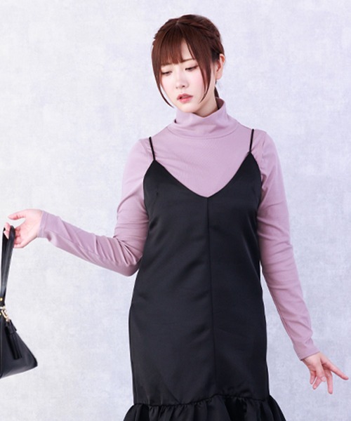 SweetMommy(スウィートマミー)の「授乳 タートルネック トップス(マタニティウェア/グッズ・レディース・チャコール/ネイビー/ライトカーキ/ブラック/杢グレー/ミント/ピンク/コーラルピンク/キャメル/オフホワイト/カーキ/ダークパープル/ボルドー/モカ/ブラウン系その他/アイボリー/ブラック系/ブラック系その他/ブラック系2/ホワイト系2/ラベンダー・L/M/S)」の1枚目の写真