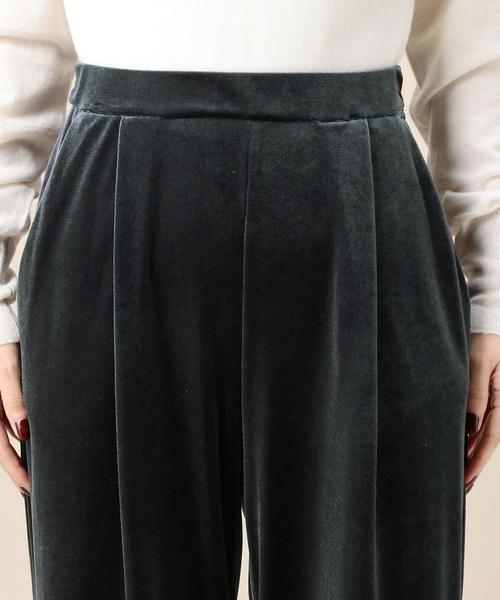 BEAUTY&YOUTH UNITED ARROWS（ビューティーアンドユースユナイテッドアローズ）の「BY ベロア タックワイドパンツ◆（その他パンツ・レディース・ダークグレー/ブラック・SMALL/MEDIUM）」の10枚目の写真
