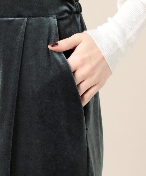 BEAUTY&YOUTH UNITED ARROWS（ビューティーアンドユースユナイテッドアローズ）の「BY ベロア タックワイドパンツ◆（その他パンツ・レディース・ダークグレー/ブラック・SMALL/MEDIUM）」の11枚目の写真