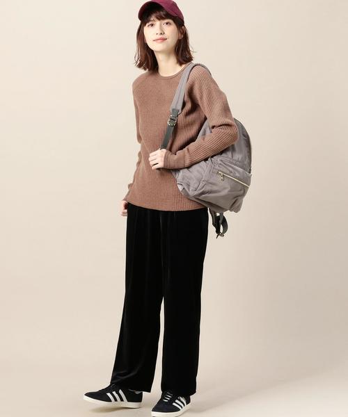 BEAUTY&YOUTH UNITED ARROWS（ビューティーアンドユースユナイテッドアローズ）の「BY ベロア タックワイドパンツ◆（その他パンツ・レディース・ダークグレー/ブラック・SMALL/MEDIUM）」の7枚目の写真