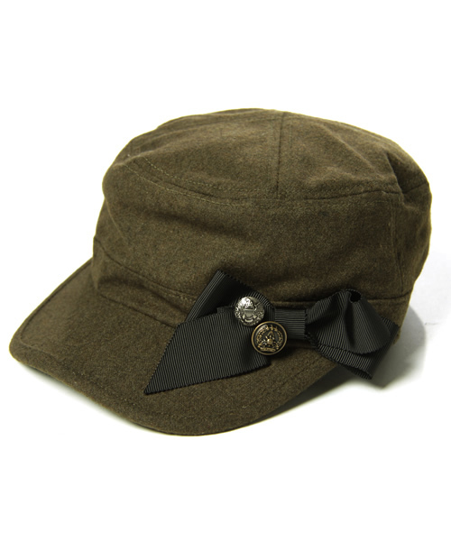 earth music&ecology（アースミュージックアンドエコロジー）の「M-ﾘﾎﾞﾝﾜｰｸ/ｷｬｯﾌﾟ（キャップ・レディース・杢グレー/カーキ/ブラック・FREE）」の3枚目の写真