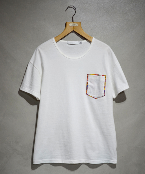 rehacer（レアセル）の「Flower 2layer Pocket T（Tシャツ/カットソー・メンズ・ブラック/グレー/ホワイト・X-LARGE/MEDIUM/SMALL/LARGE）」の8枚目の写真