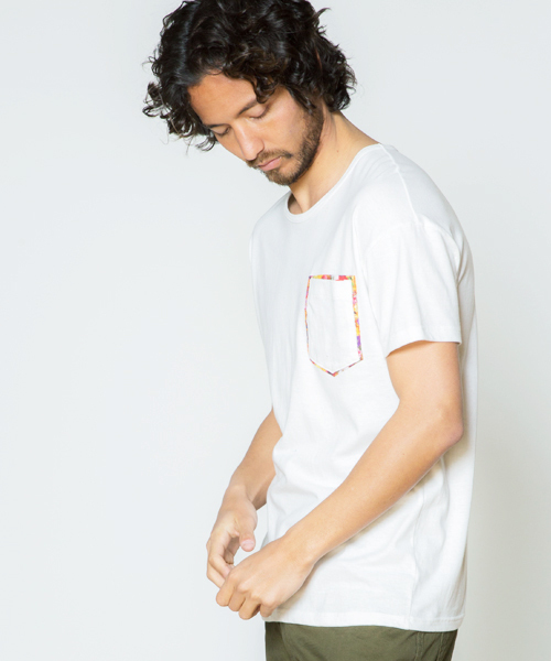rehacer（レアセル）の「Flower 2layer Pocket T（Tシャツ/カットソー・メンズ・ブラック/グレー/ホワイト・X-LARGE/MEDIUM/SMALL/LARGE）」の11枚目の写真