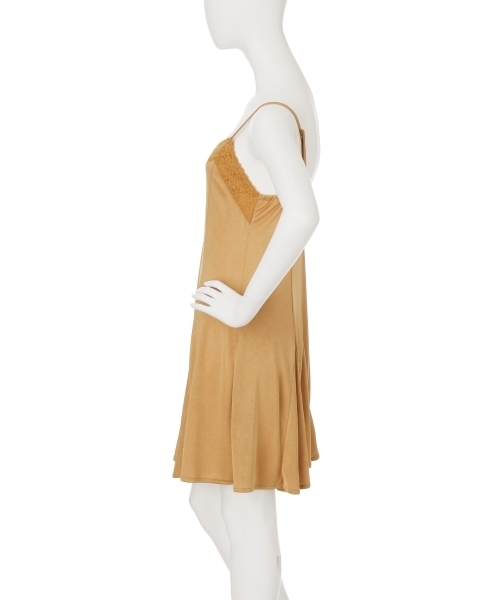 merry jenny(メリージェニー)の「レースサテンペチワンピース(ワンピース・レディース・ブラック/イエロー/ベージュ/ピンク・FREE)」の10枚目の写真