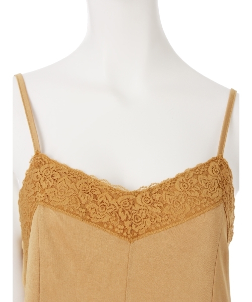 merry jenny(メリージェニー)の「レースサテンペチワンピース(ワンピース・レディース・ブラック/イエロー/ベージュ/ピンク・FREE)」の12枚目の写真