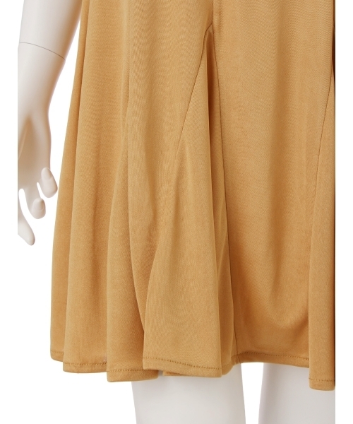 merry jenny(メリージェニー)の「レースサテンペチワンピース(ワンピース・レディース・ブラック/イエロー/ベージュ/ピンク・FREE)」の6枚目の写真